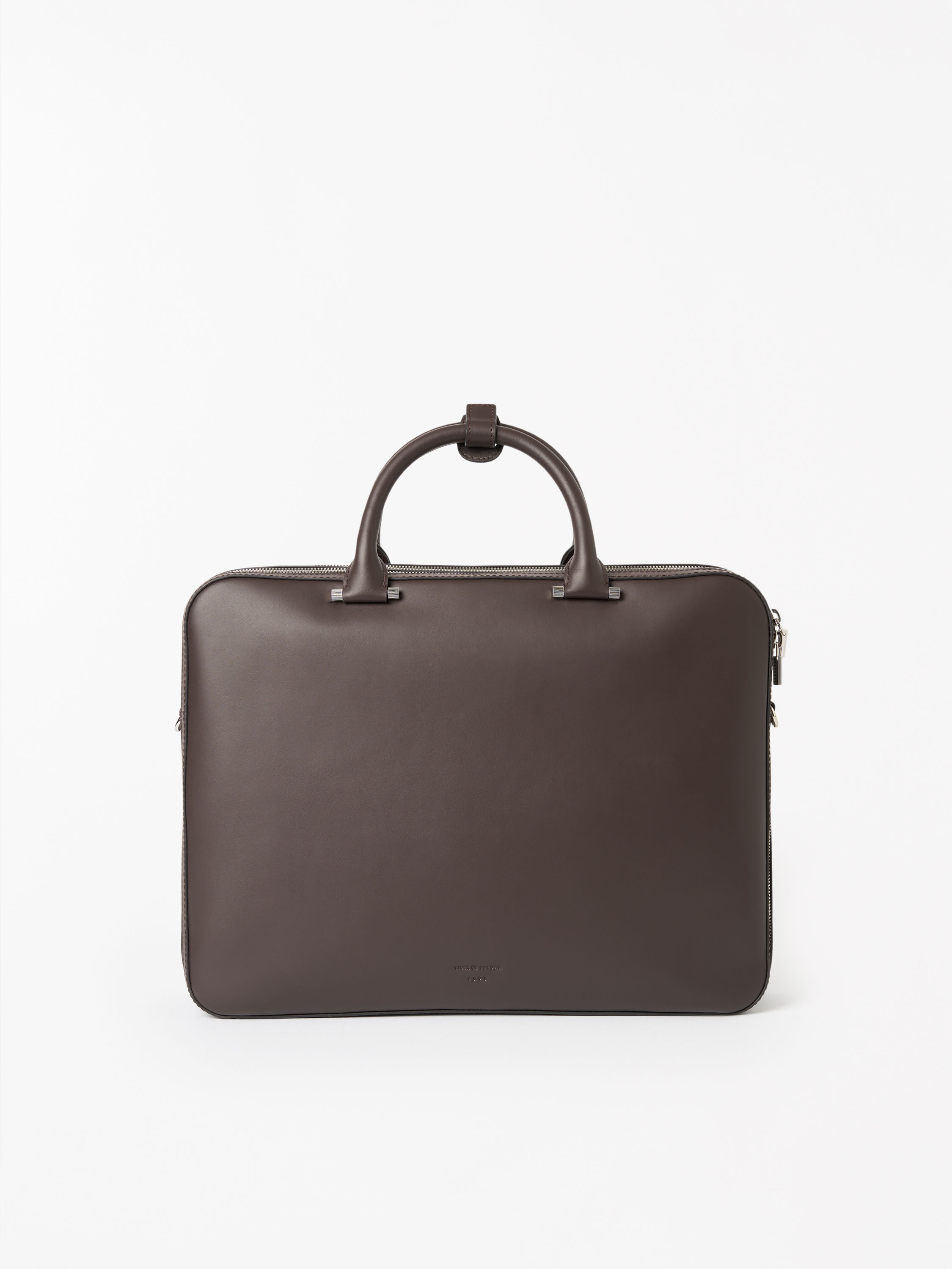 Tiger Of Sweden Valise L Large Leather Bag In Brown