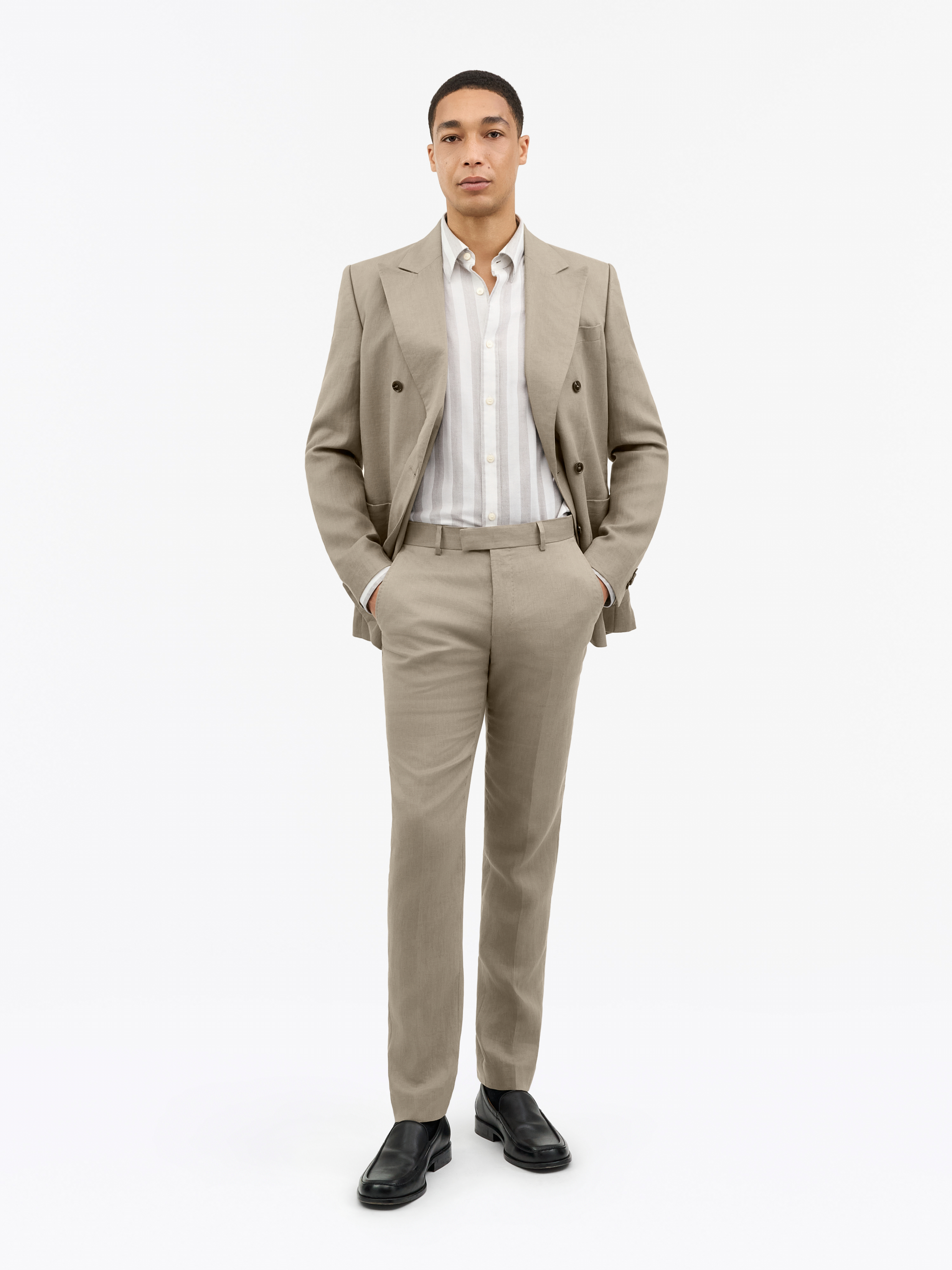 Tense Tapered Linen Trousers
