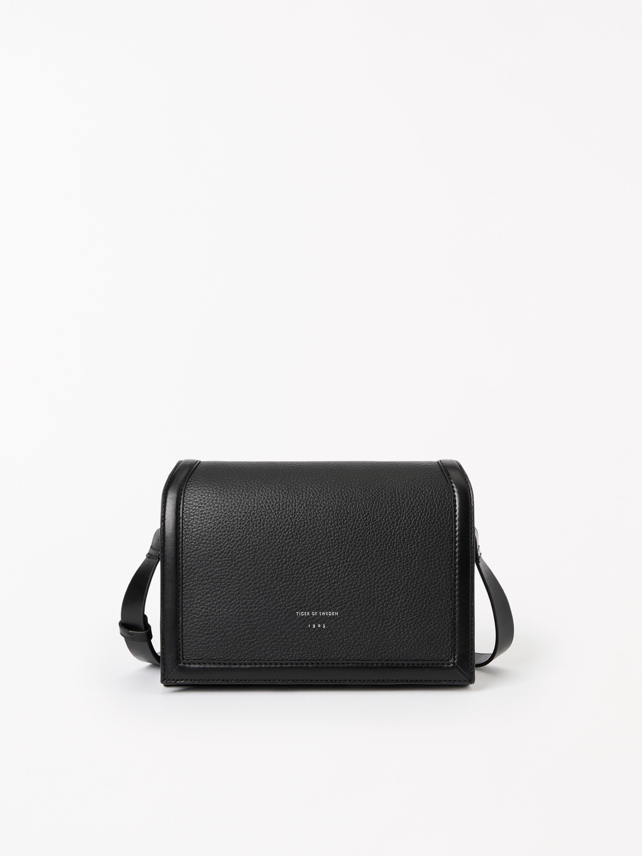 Tiger Of Sweden Sonti Crossbody Leather Bag In Black