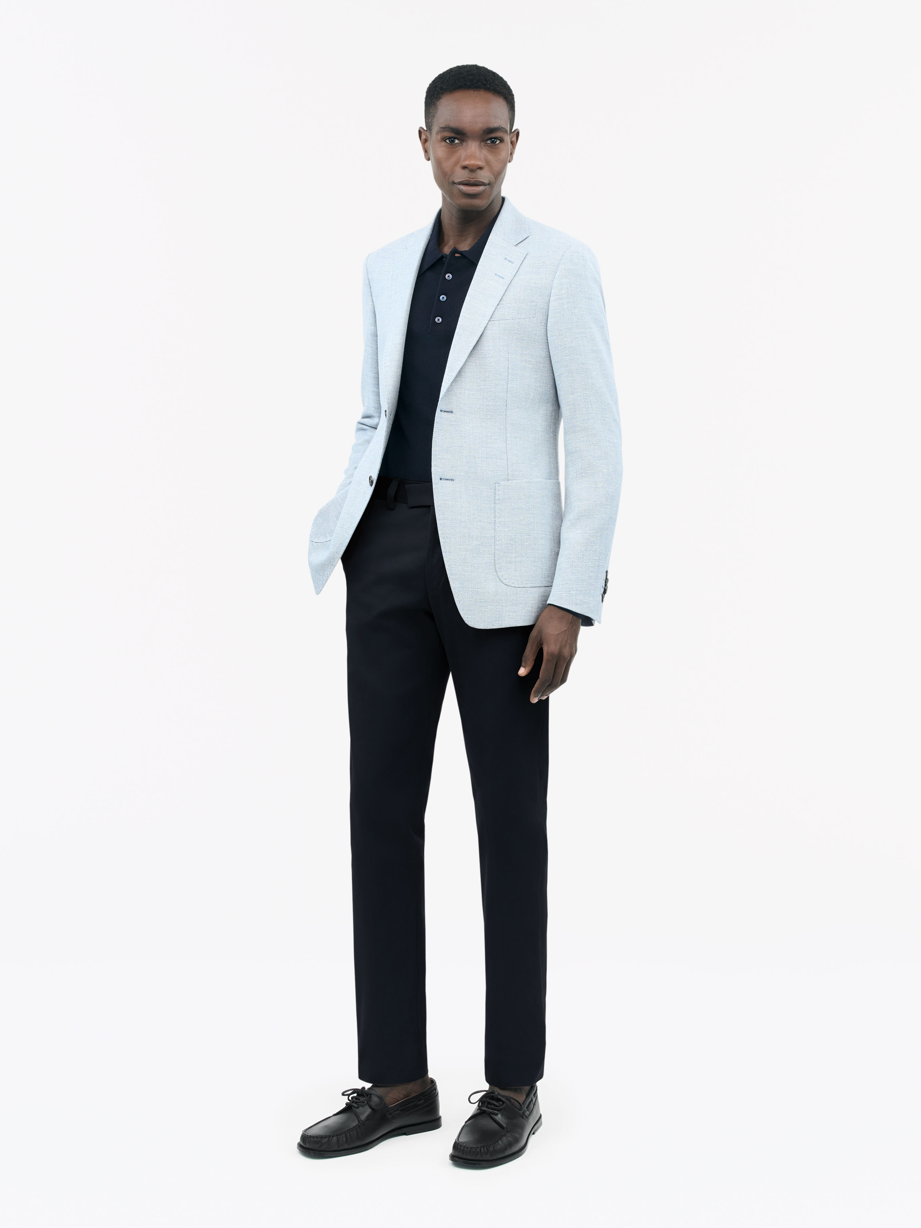 Tiger Of Sweden Tenuta C Cotton Chino Trousers In 284 Light Ink