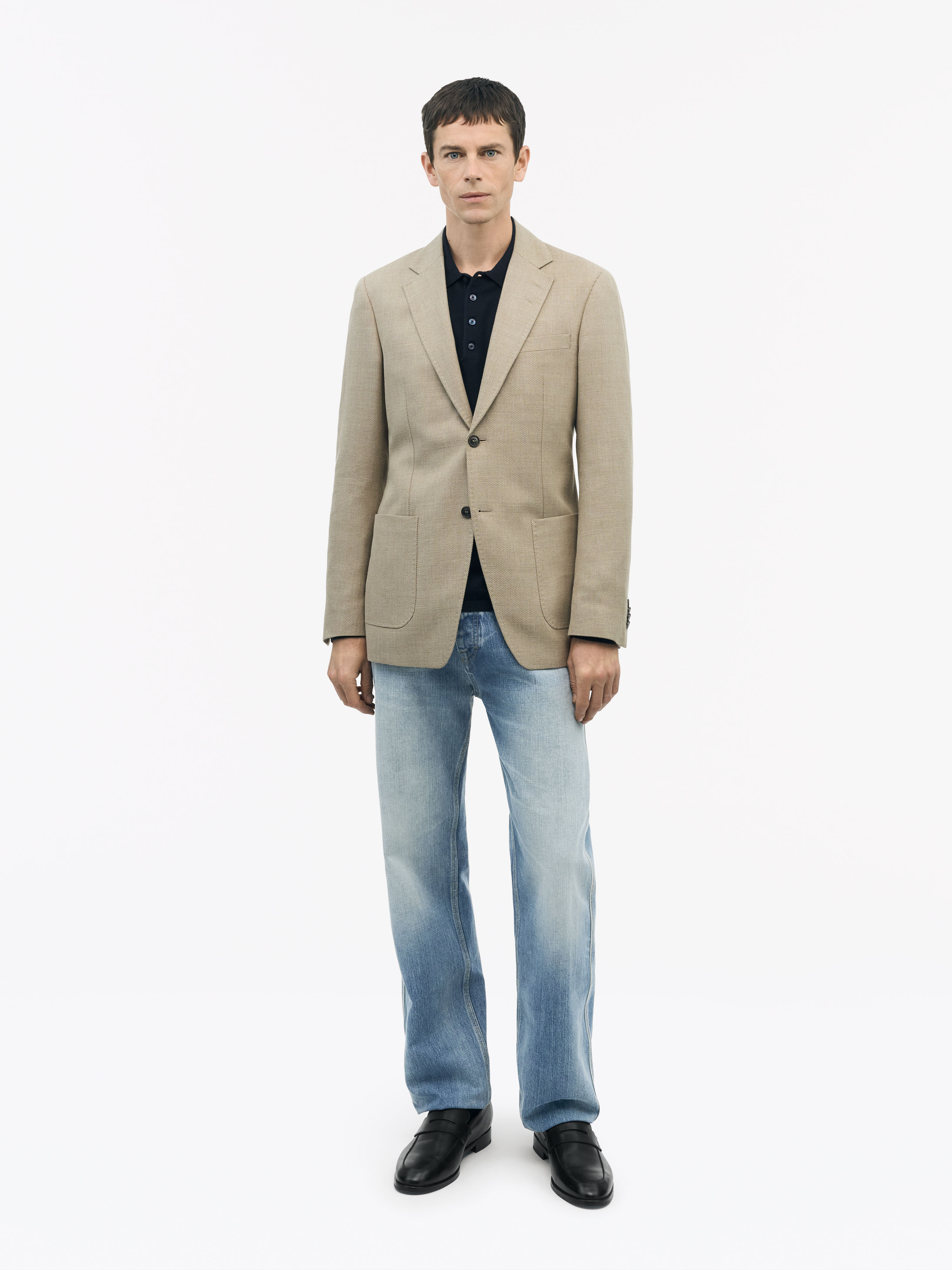 Tiger Of Sweden Justin Hl Linen Blend Blazer In Practical Beige