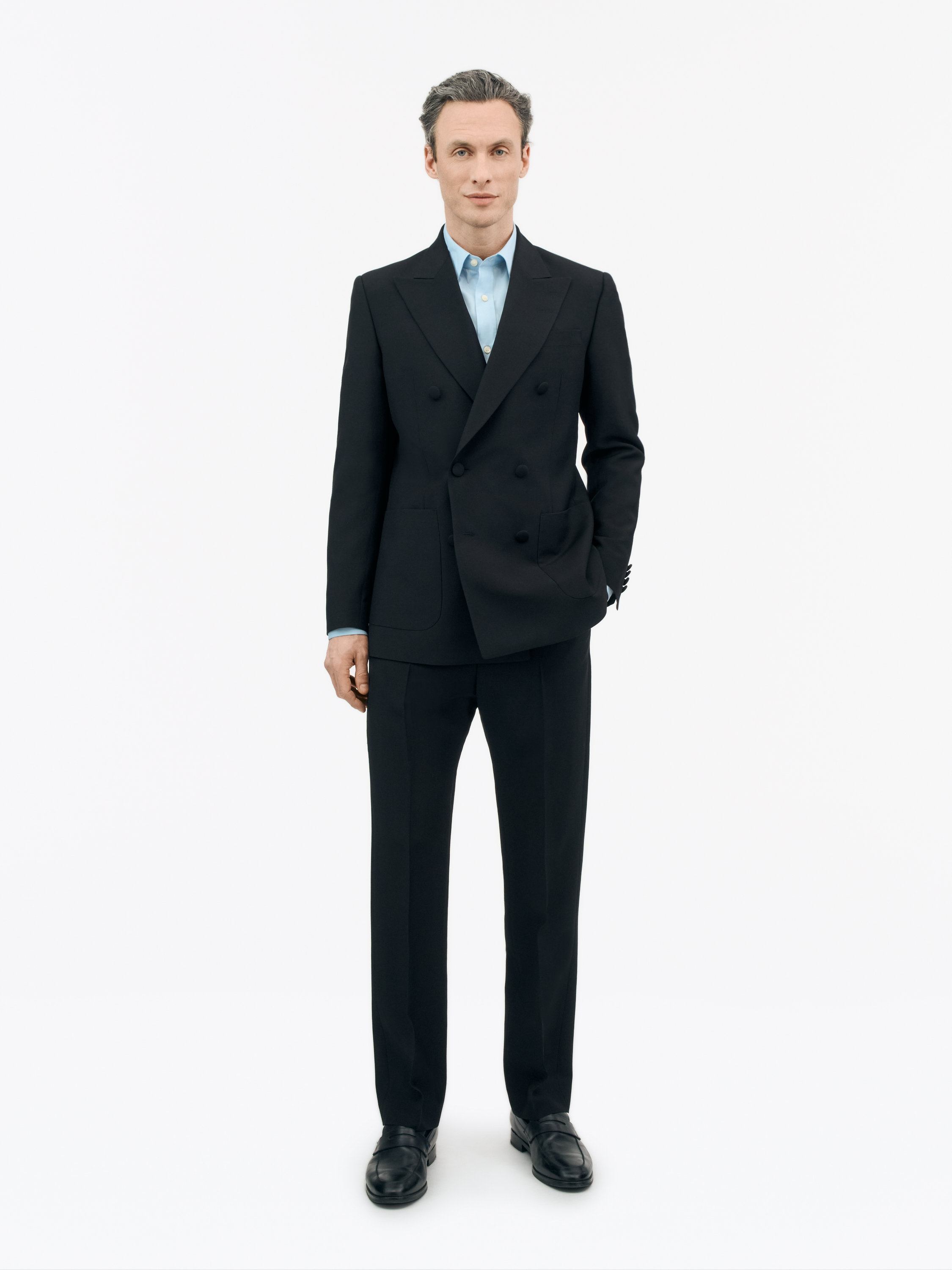 Tiger Of Sweden Joachim Double-breasted Blazer In Black