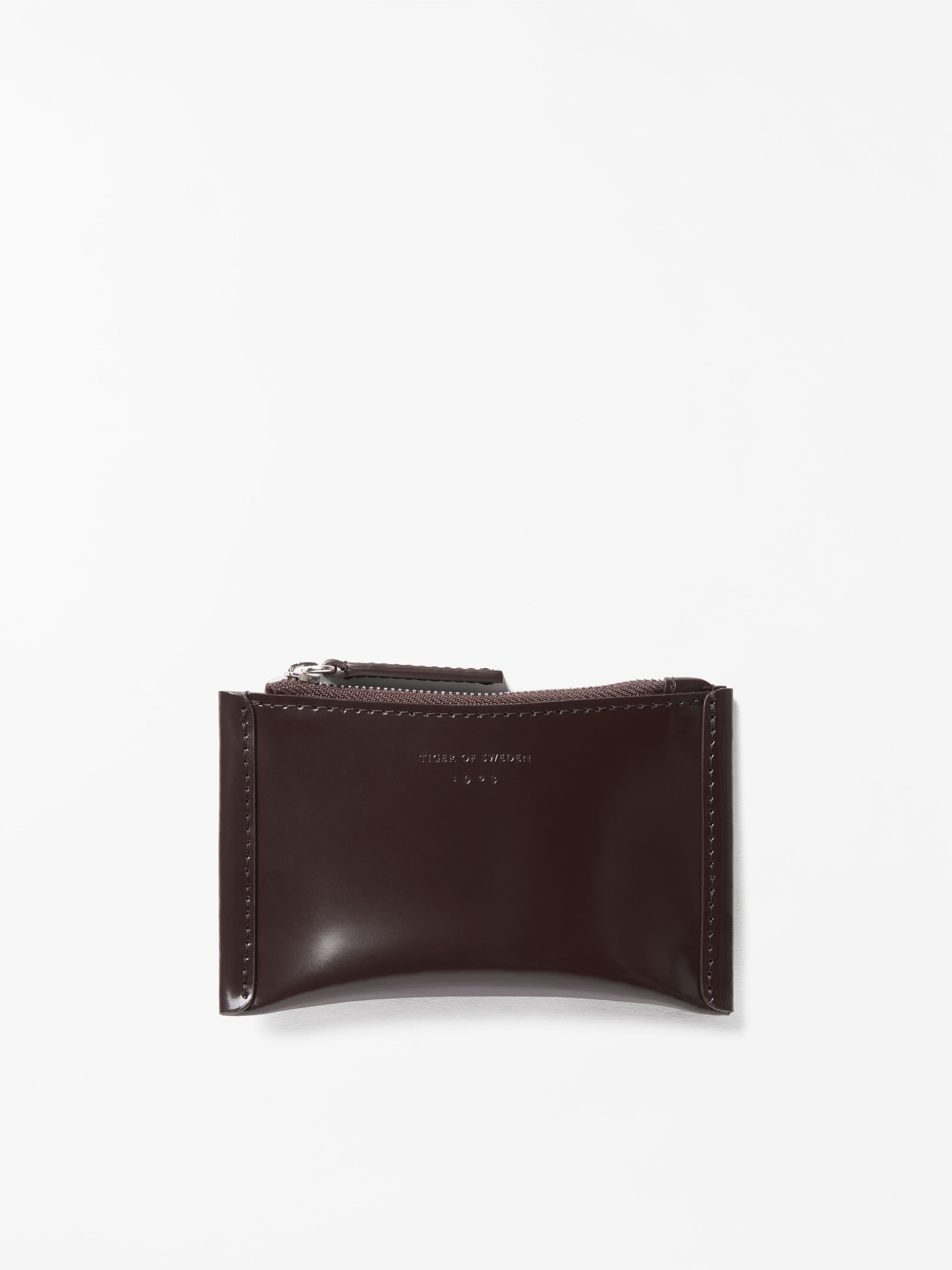 Tiger Of Sweden Mulad Zip Wallet In Dark Chokolate