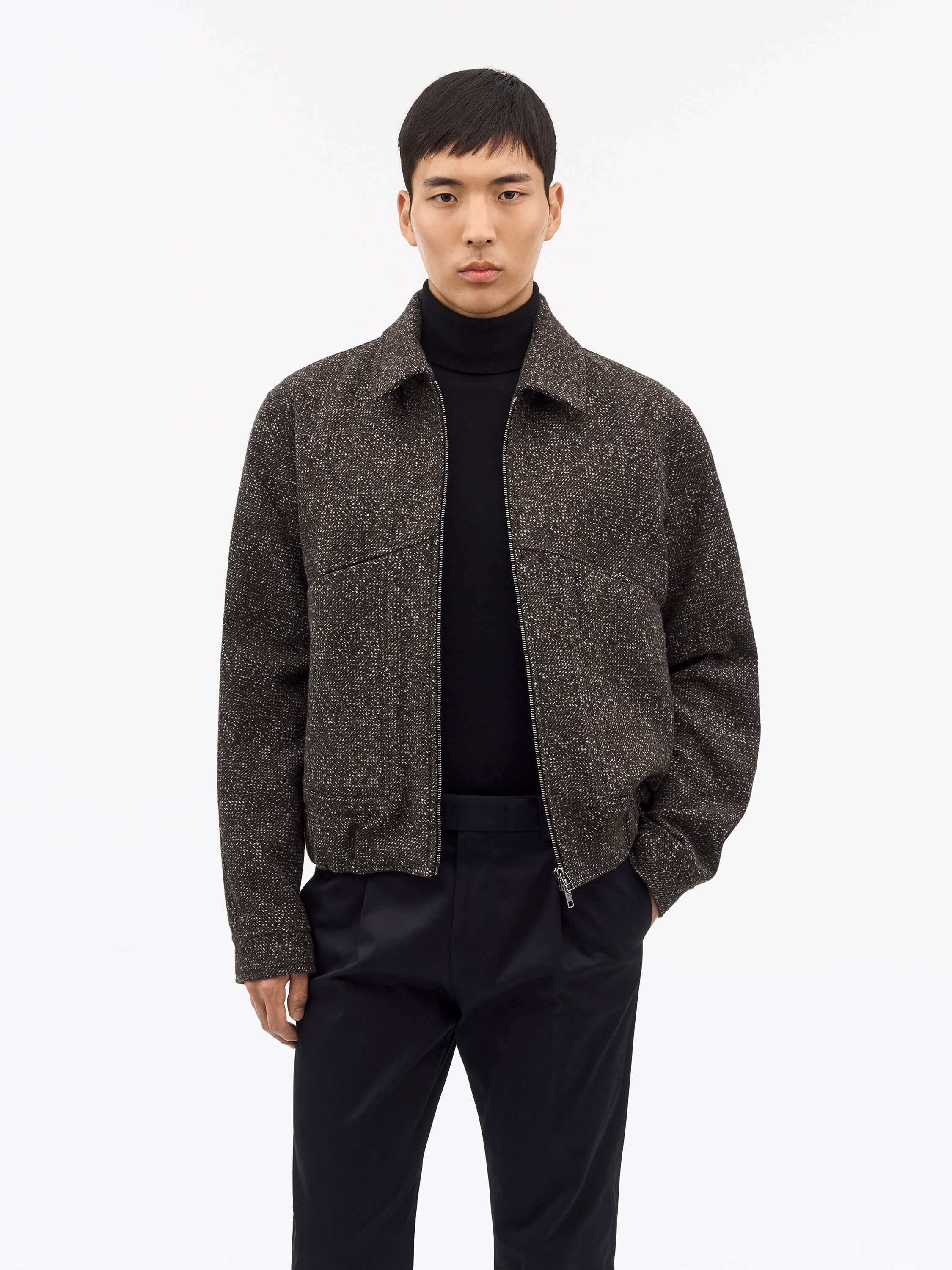 Tiger Of Sweden Eeven Blouson Jacket In Brown