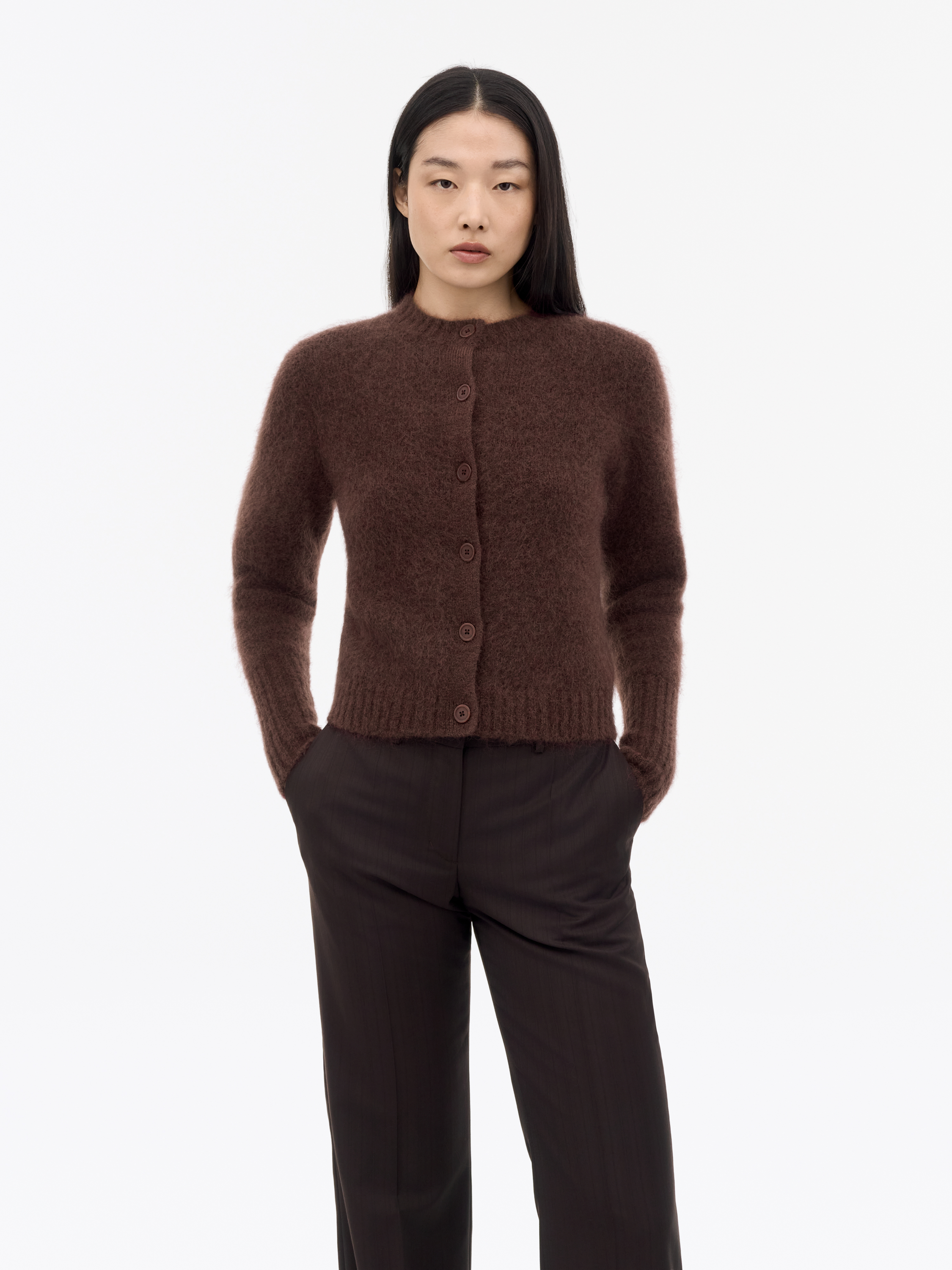 Leonie Mohair Wool Cardigan