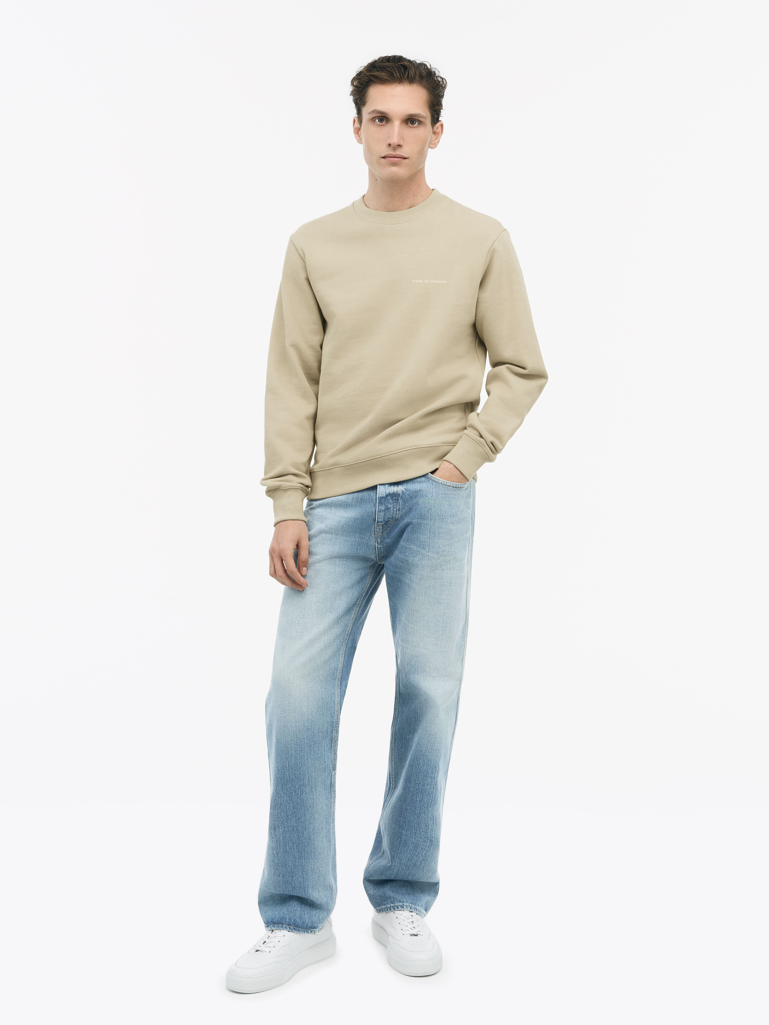 Tiger Of Sweden Emerson Jersey Sweater In Practical Beige