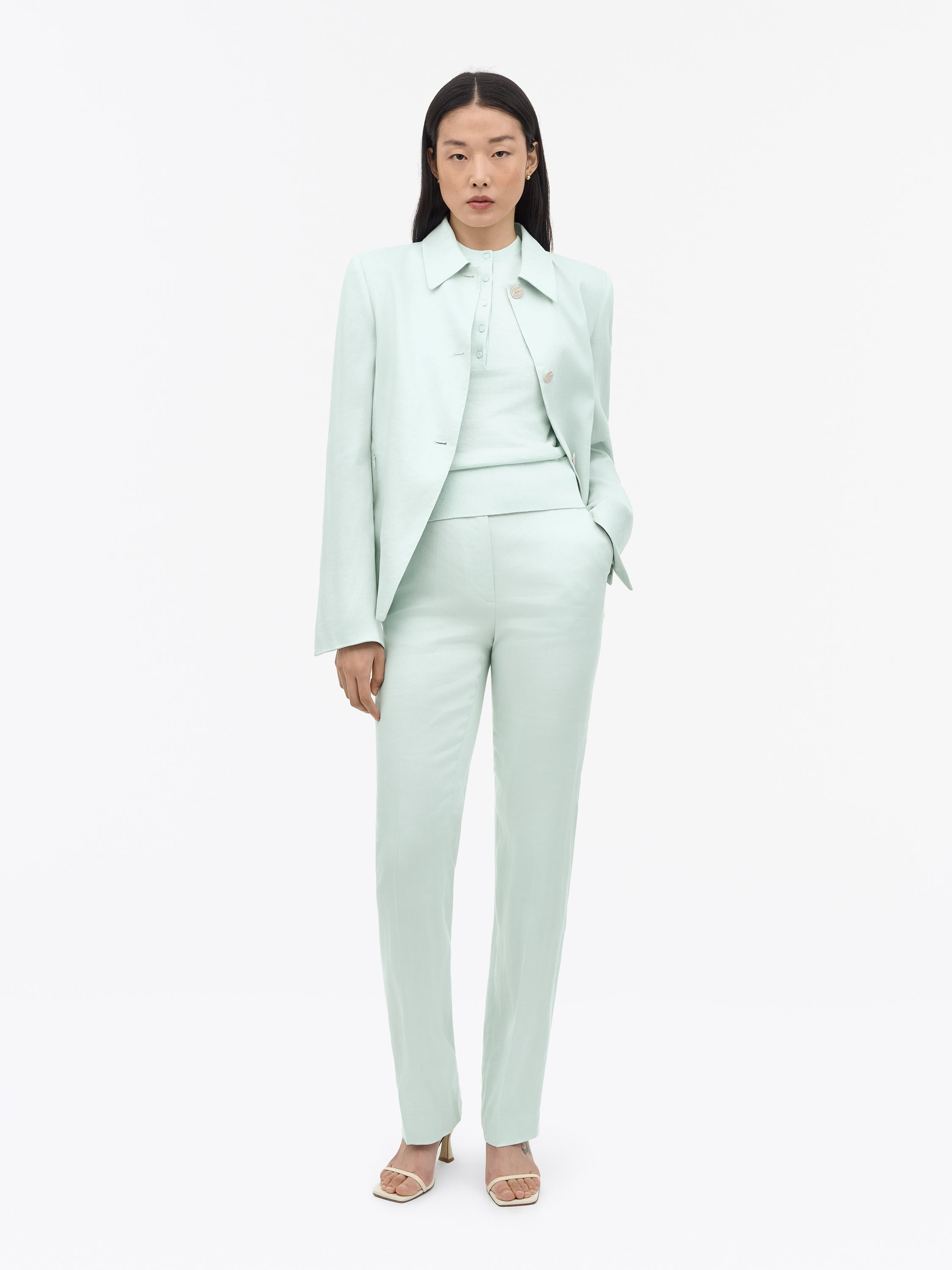 Nove Linen Blend Trousers