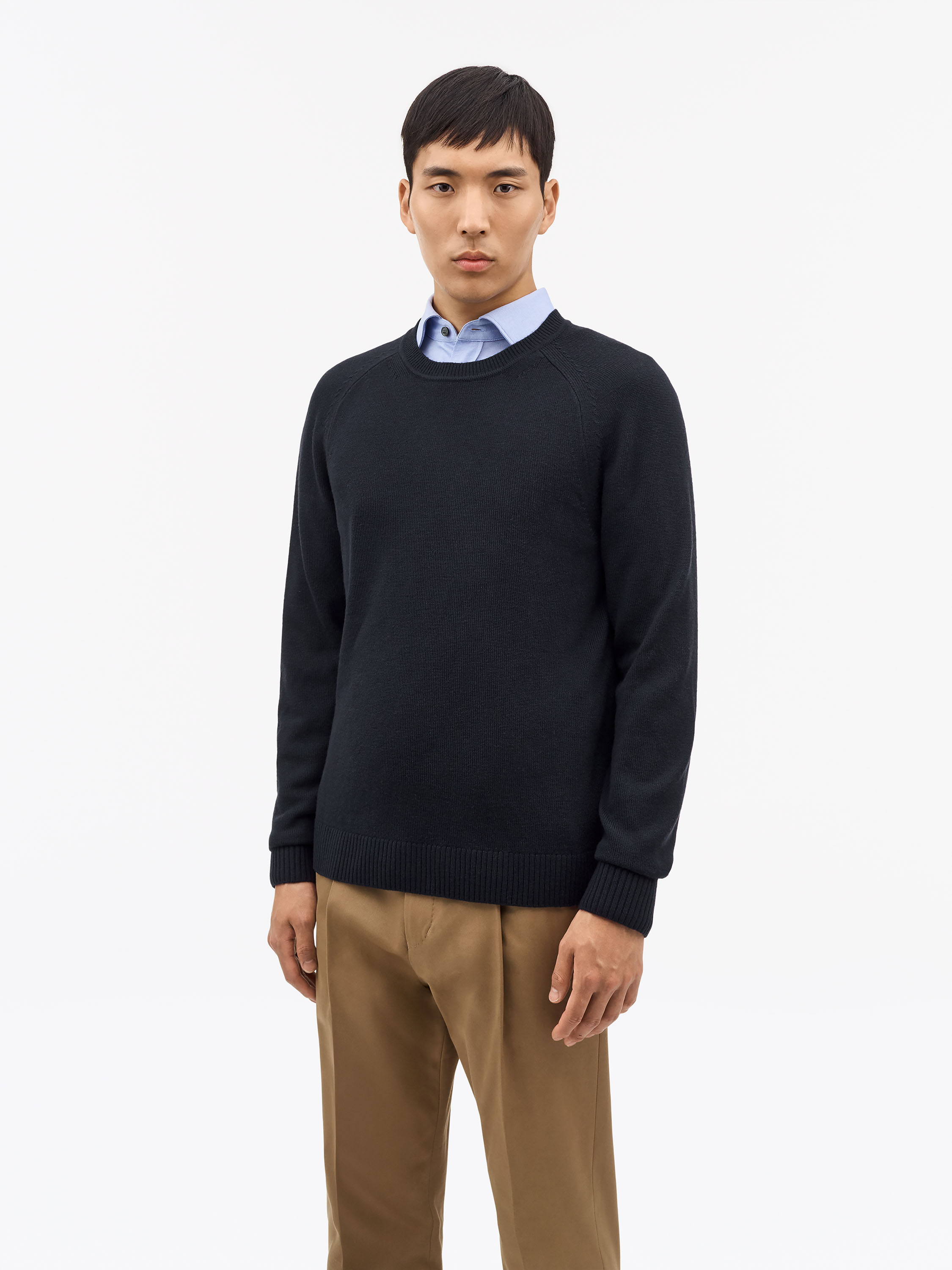 Tiger Of Sweden Martin Rws Merino Pullover In Blue