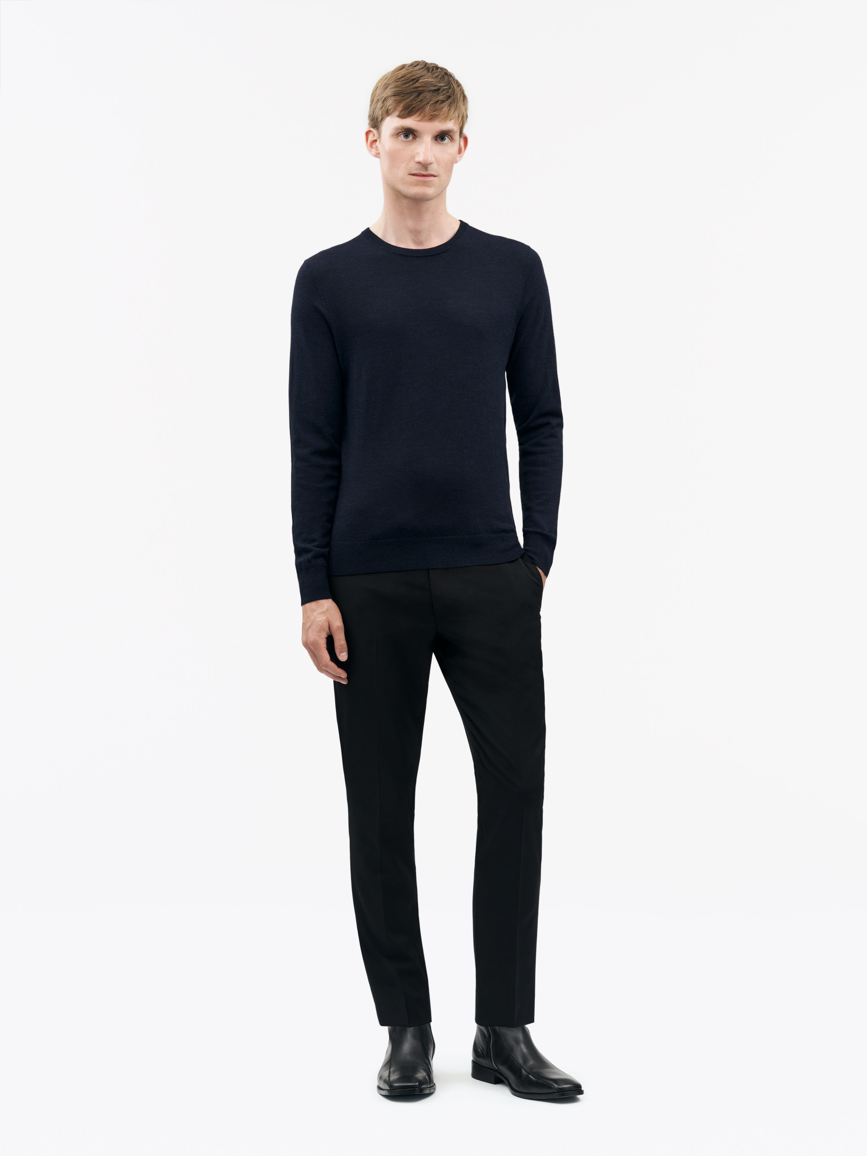 Tiger Of Sweden Nichols Sweater In 284 Light Ink