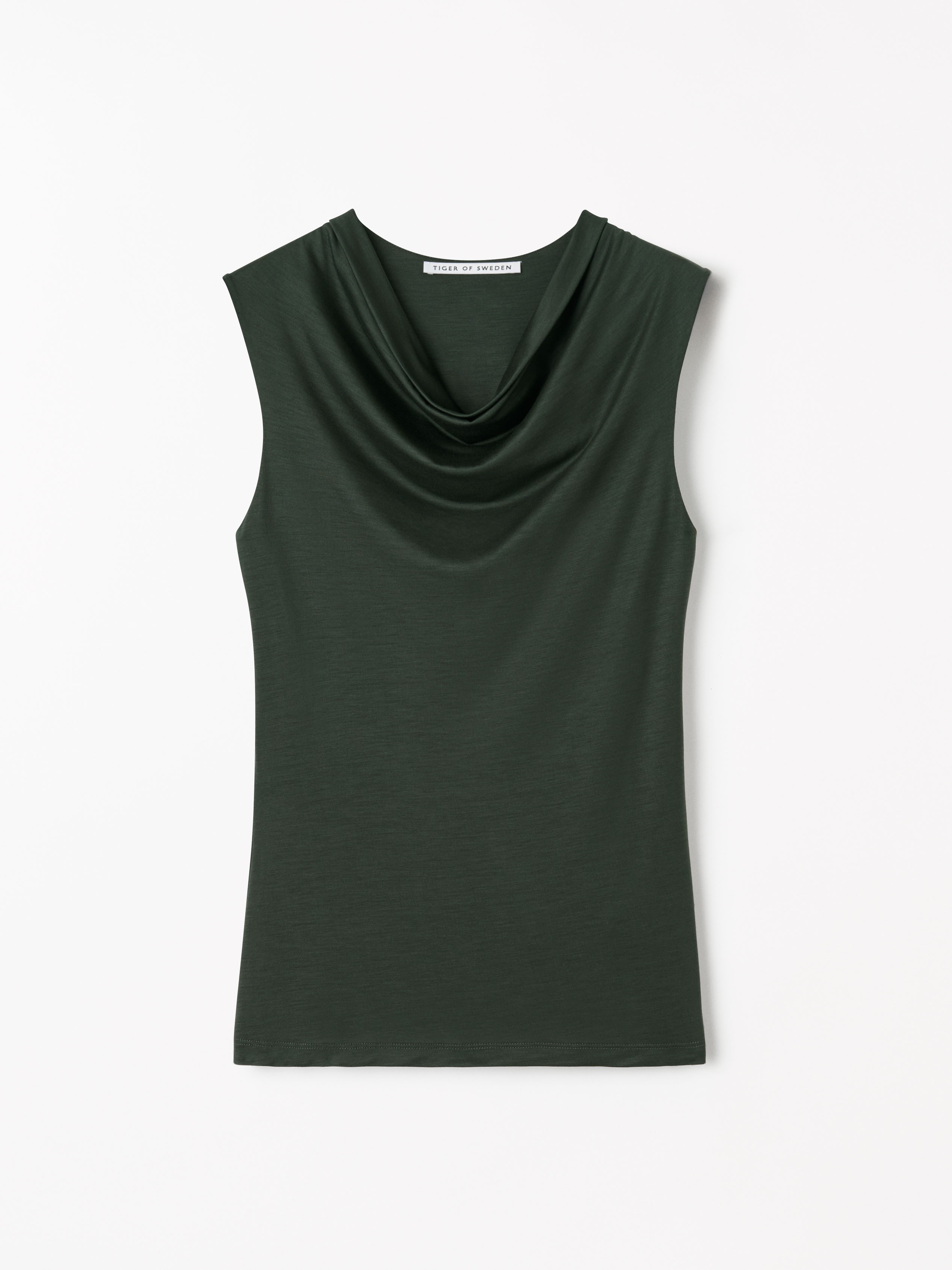 Tiger Of Sweden Jela Cowl-neck Top In Green