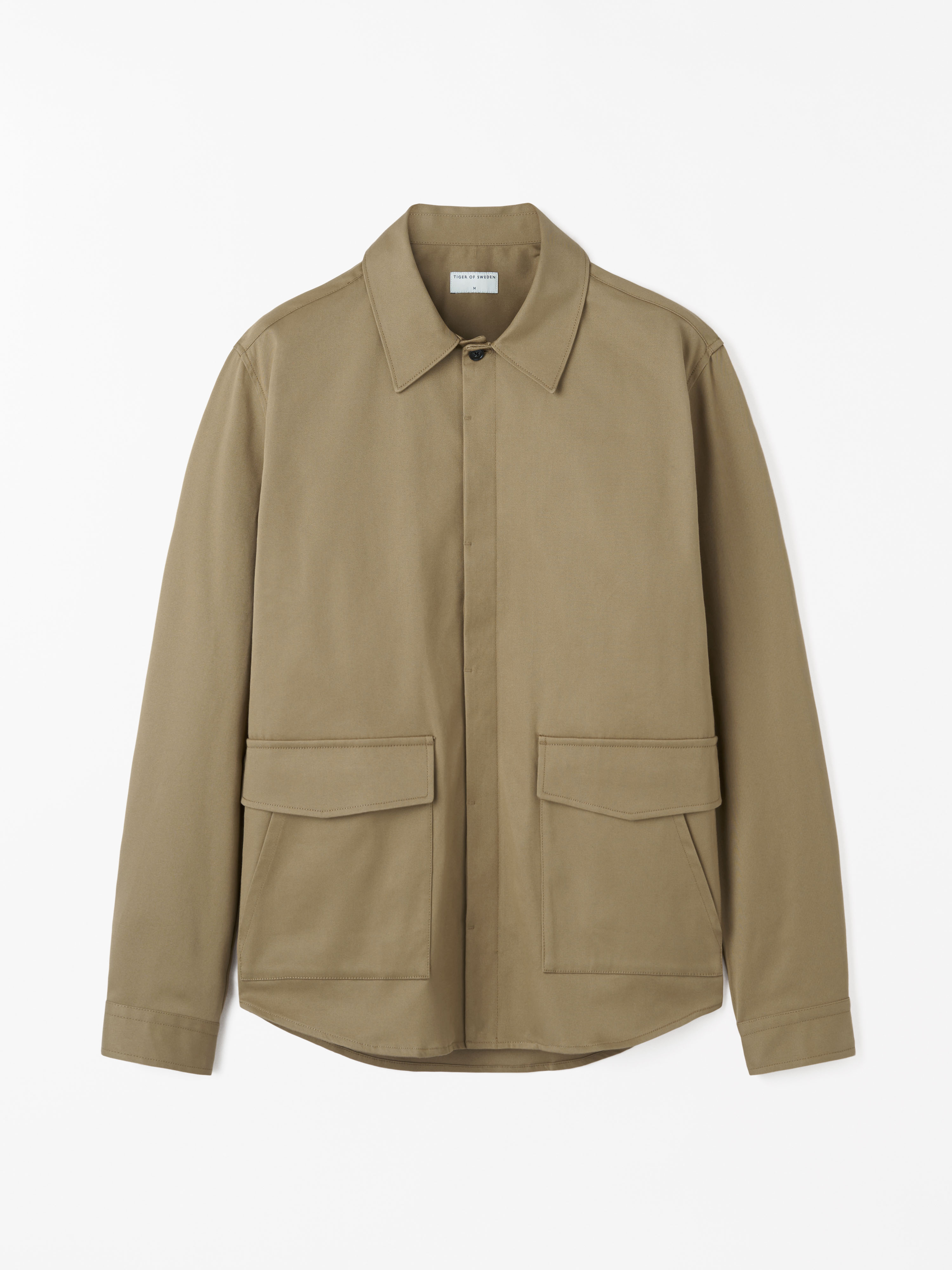 Tiger Of Sweden Alberio Pp Tailored Overshirt In Beige