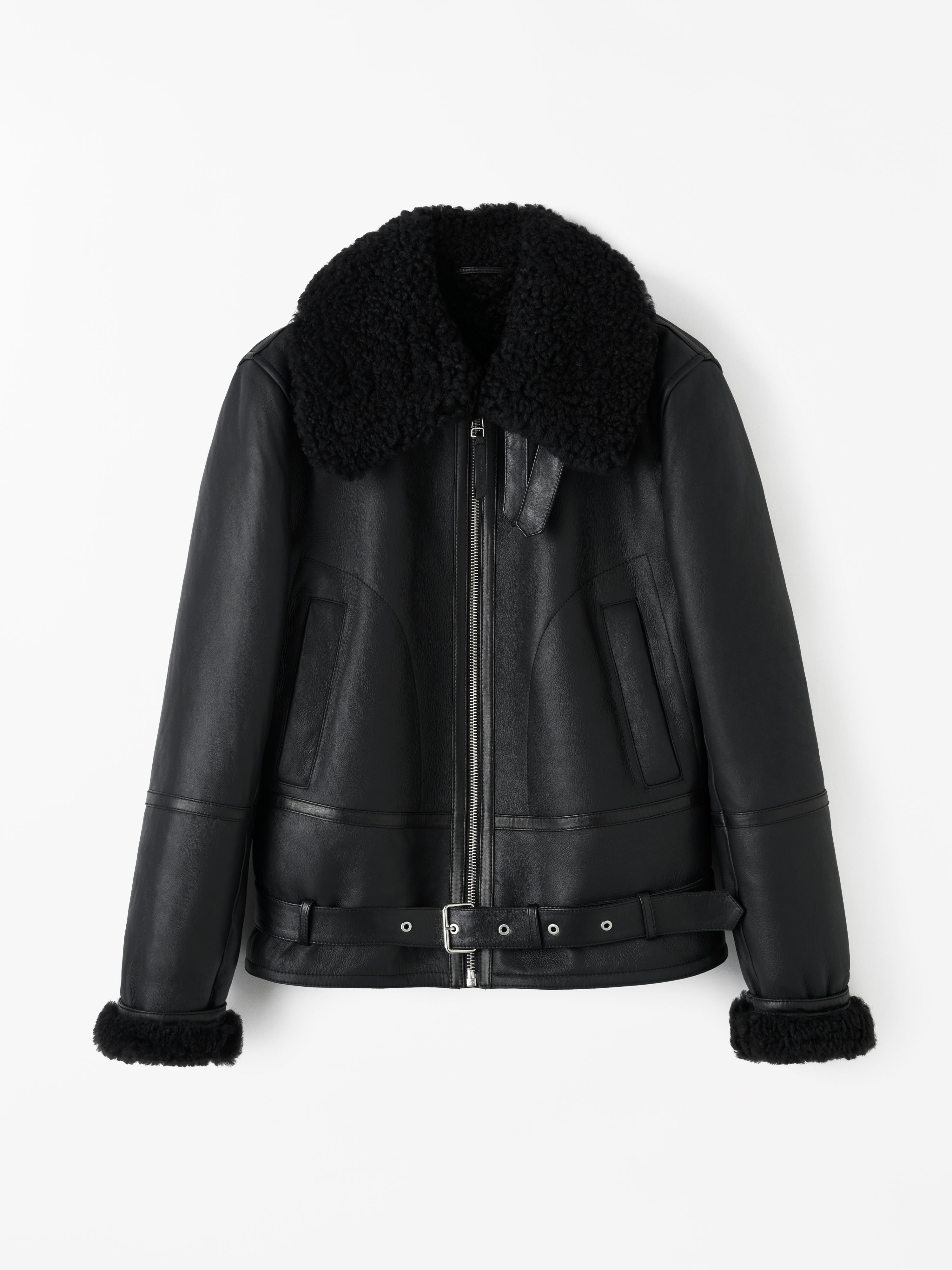 Tiger Of Sweden Lovel Leather Jacket In Black