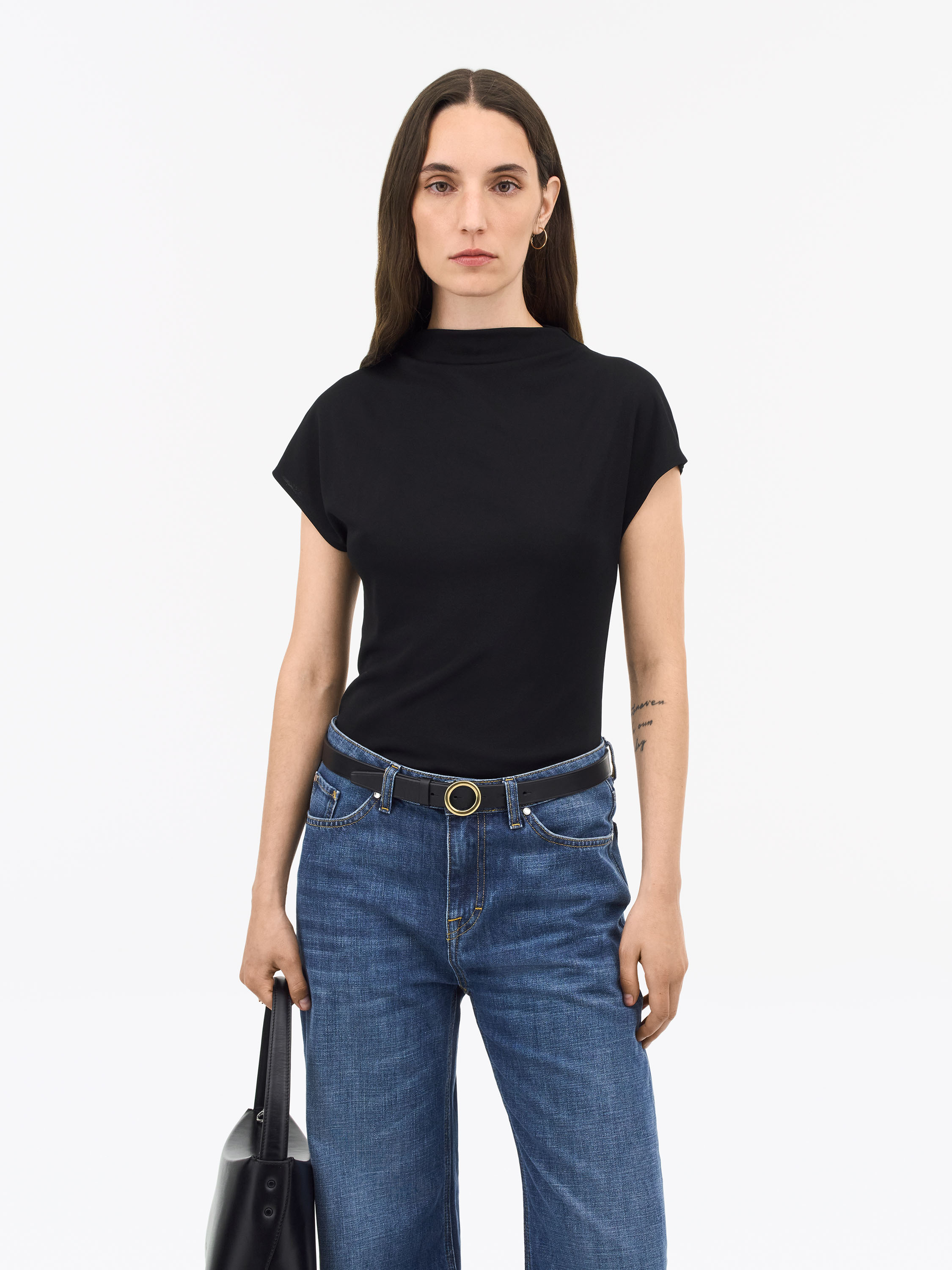 Tiger Of Sweden Alitta Cap-sleeve Top In Black